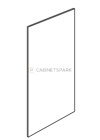 Forevermark AB-FBP483614(1) Finished Back Panel | Lait Grey Shaker