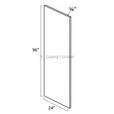 Forevermark AB-REP2484-3/4” Refrigerator End Panel | Lait Grey Shaker