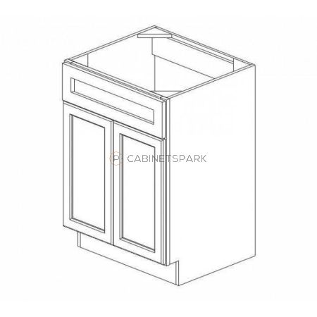 Forevermark AB-S2421B-34-1/2” Sink Base Vanity with Drawers | Lait Grey Shaker