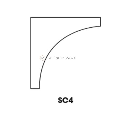 Forevermark AB-SC4 (ICM) Inside Corner Molding | Lait Grey Shaker