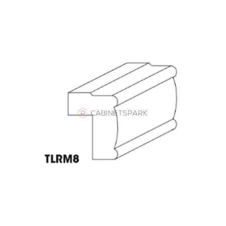 Forevermark AB-TLRM8 Traditional Light Rail Molding | Lait Grey Shaker