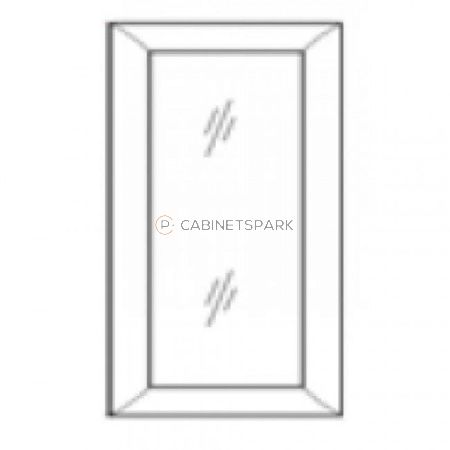 Forevermark AB-W1530GD Wall Cabinet Glass Door | Lait Grey Shaker