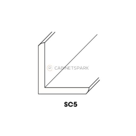 Forevermark AN-SC5 (OCM) Outside Corner Molding | Nova Light Grey Shaker