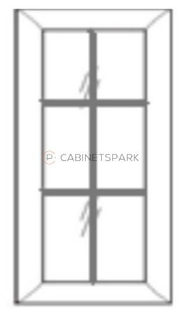 Forevermark AW-W1512GD Wall Cabinet Glass Door | Ice White Shaker