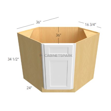 Fabuwood NF-DSB36 Diagonal Sink Base Cabinet | Nexus Frost