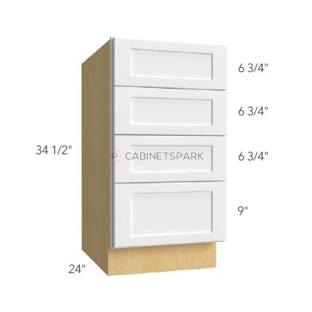 Fabuwood GH-DB15-4 Drawer Pack Base Cabinet | Galaxy Horizon