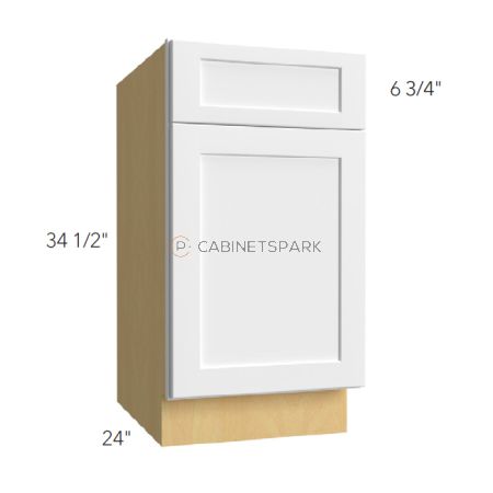 Fabuwood GN-B12 Single Door Base Cabinet | Galaxy Nickel