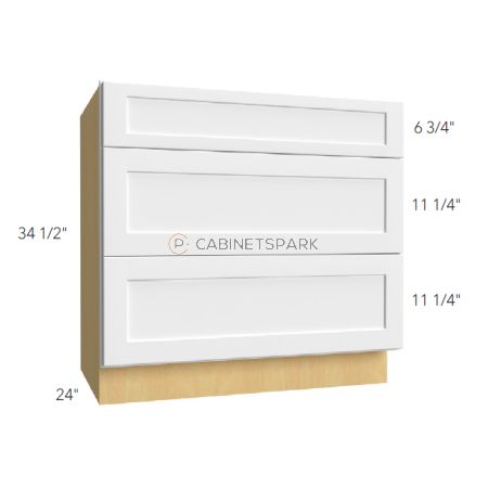 Fabuwood HF-DB15 Drawer Pack Base Cabinet | Hallmark Frost