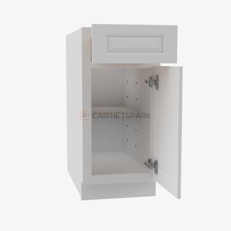 Forevermark GW-B09 Single Door Base Cabinet | Gramercy White