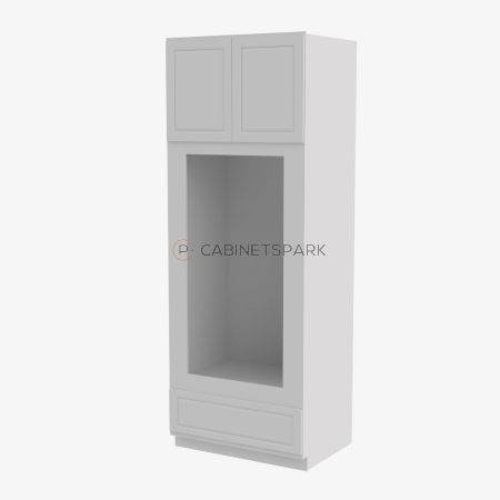 Forevermark GW-OM3396B Tall Double Oven / Oven Microwave Cabinet | Gramercy White