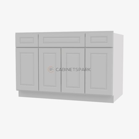 Forevermark GW-S4821B12D-34-1/2" Sink Base Combo Vanity with Drawers | Gramercy White