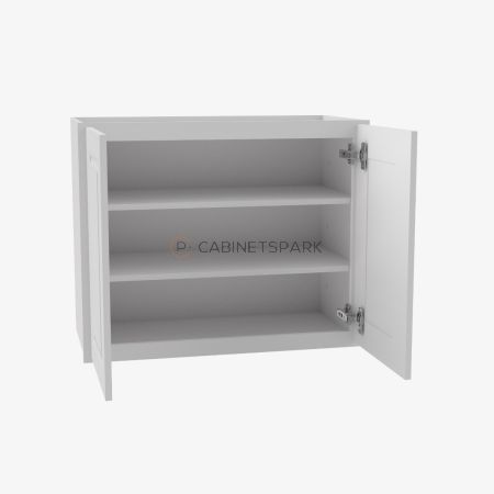 Forevermark GW-W2430B Double Door Wall Cabinet | Gramercy White