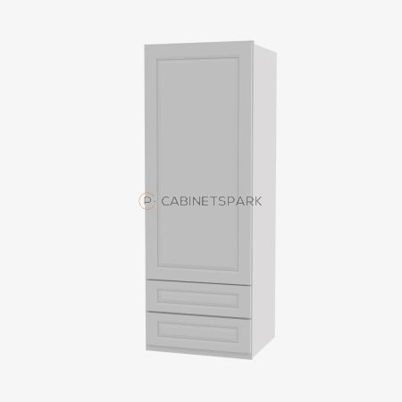 Forevermark GW-W2D1854 Wall Cabinet With 2 Built-In Drawers | Gramercy White