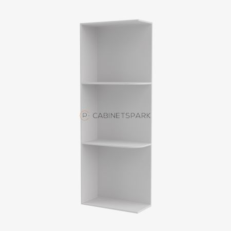 Forevermark GW-WES530 Wall End Shelf with Open Shelves | Gramercy White