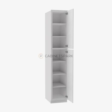 Forevermark GW-WP1590 Tall Wall Pantry Cabinet | Gramercy White