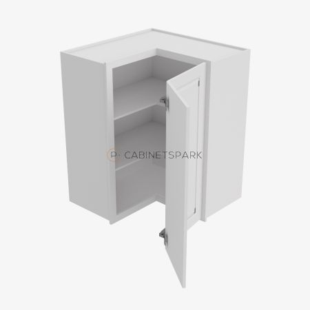 Forevermark GW-WSQ2442 Easy Reach Wall Corner Cabinet | Gramercy White