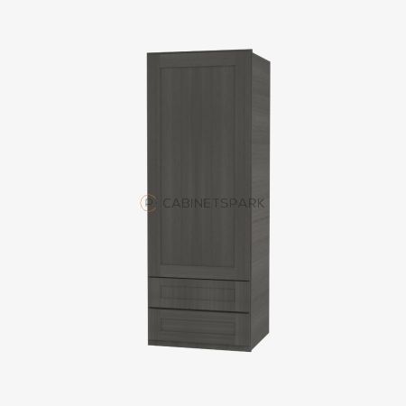 Forevermark AG-W2D1854 Wall Cabinet With 2 Built-In Drawers | Greystone Shaker