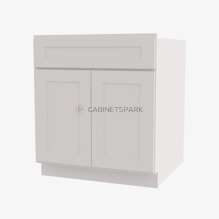 Forevermark AW-B27B Double Door Base Cabinet | Ice White Shaker