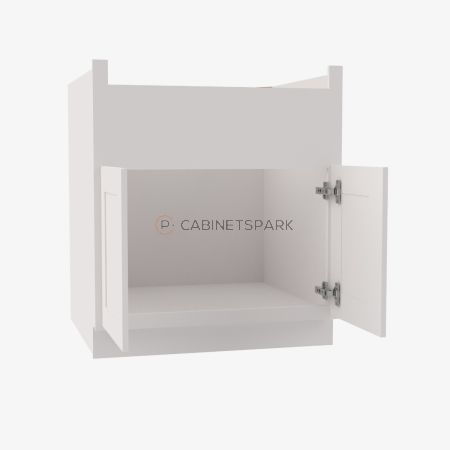 Forevermark AW-FSB36B Farm Sink Base Cabinet | Ice White Shaker