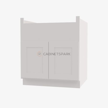 Forevermark AW-FSB36B Farm Sink Base Cabinet | Ice White Shaker