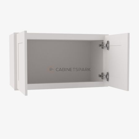 Forevermark AW-W2424B Double Door Wall Cabinet | Ice White Shaker