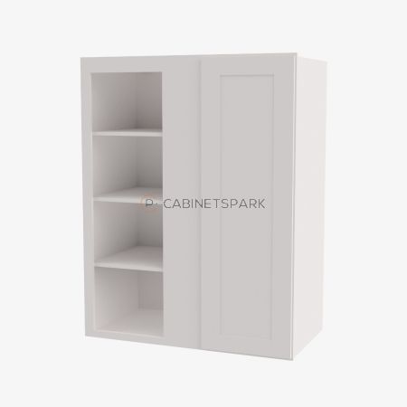 Forevermark AW-WBLC30/33-3036 Wall Blind Corner Cabinet | Ice White Shaker