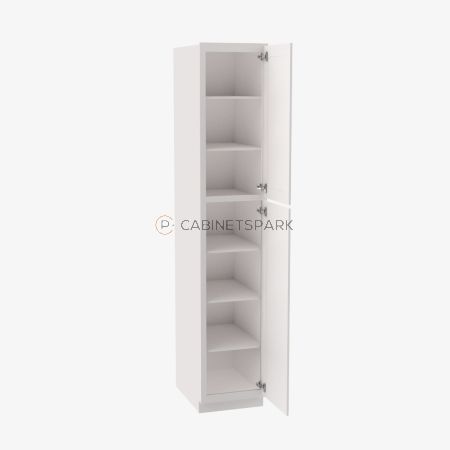 Forevermark AW-WP1890 Tall Wall Pantry Cabinet | Ice White Shaker