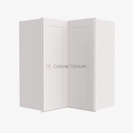 Forevermark AW-WSQ2436 Easy Reach Wall Corner Cabinet | Ice White Shaker