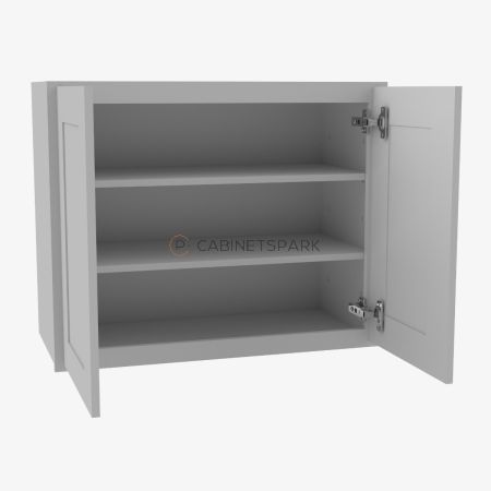 Forevermark AB-W2442B Double Door Wall Cabinet | Lait Grey Shaker