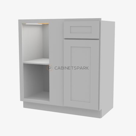 Forevermark AB-BBLC39/42-36"W Base Blind Corner Cabinet | Lait Grey Shaker