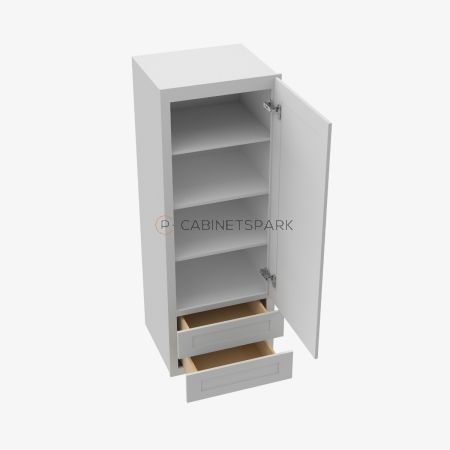 Forevermark AB-W2D1854 Wall Cabinet With 2 Built-In Drawers | Lait Grey Shaker