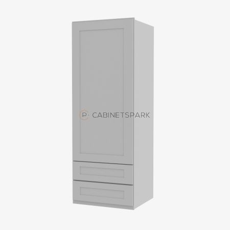 Forevermark AB-W2D1854 Wall Cabinet With 2 Built-In Drawers | Lait Grey Shaker