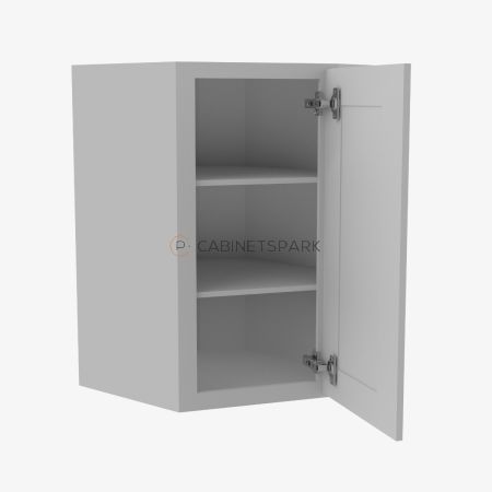 Forevermark AB-WDC2436 Wall Diagonal Corner Cabinet | Lait Grey Shaker