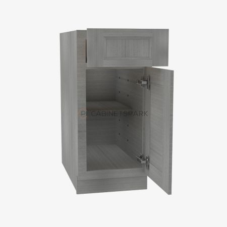 Forevermark TG-B09 Single Door Base Cabinet | Midtown Grey