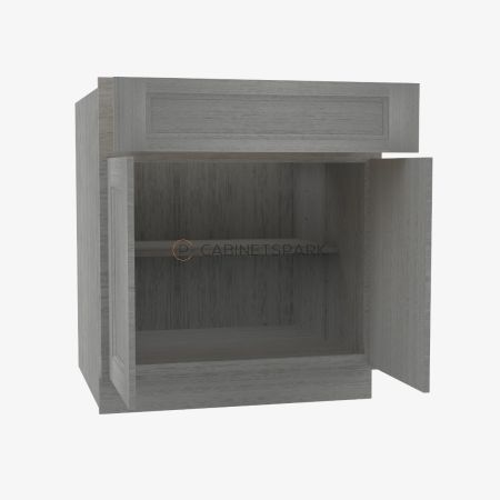 Forevermark TG-B27B Double Door Base Cabinet | Midtown Grey