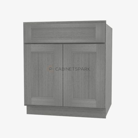 Forevermark TG-B33B Double Door Base Cabinet | Midtown Grey