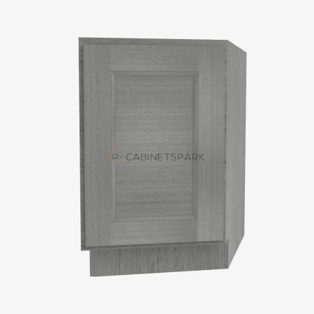 Forevermark TG-BTC12R Base Transitional Cabinet Right | Midtown Grey