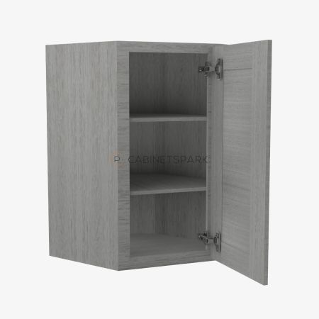 Forevermark TG-WDC2430 Wall Diagonal Corner Cabinet | Midtown Grey