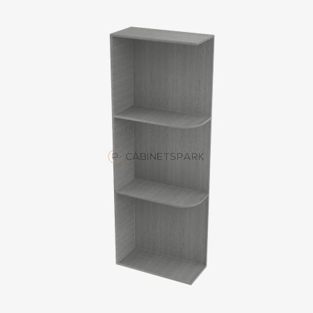 Forevermark TG-WES530 Wall End Shelf with Open Shelves | Midtown Grey