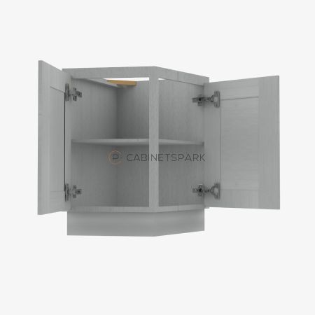 Forevermark AN-AB24 Angle Base Cabinet | Nova Light Grey Shaker