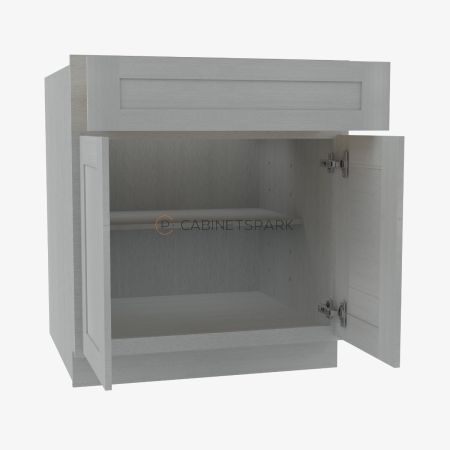 Forevermark AN-B27B Double Door Base Cabinet | Nova Light Grey Shaker