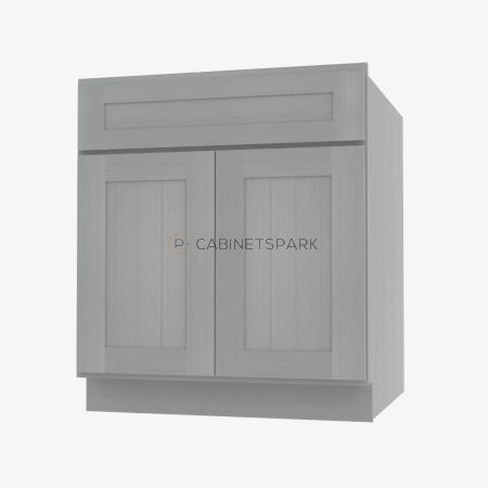 Forevermark AN-B27B Double Door Base Cabinet | Nova Light Grey Shaker