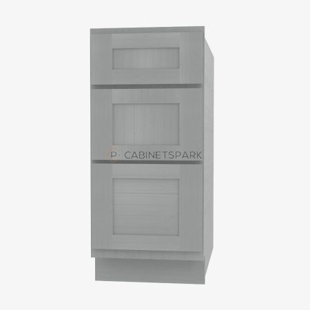 Forevermark AN-DB12(3) Drawer Pack Base Cabinet | Nova Light Grey Shaker