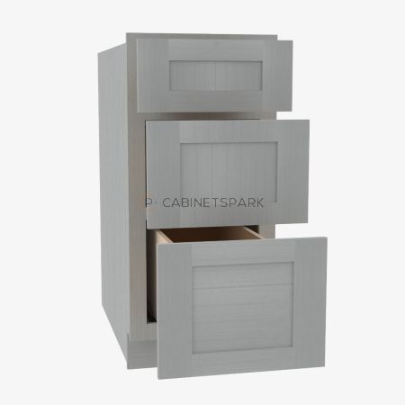 Forevermark AN-DB18(3) Drawer Pack Base Cabinet | Nova Light Grey Shaker