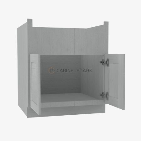 Forevermark AN-FSB30B Farm Sink Base Cabinet | Nova Light Grey Shaker