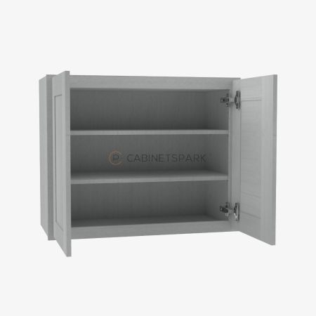 Forevermark AN-W2436B Double Door Wall Cabinet | Nova Light Grey Shaker