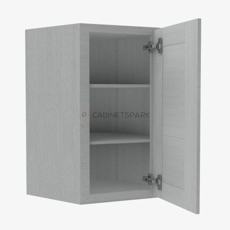 Forevermark AN-WDC2436 Wall Diagonal Corner Cabinet | Nova Light Grey Shaker