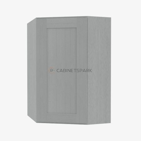 Forevermark AN-WDC2436 Wall Diagonal Corner Cabinet | Nova Light Grey Shaker