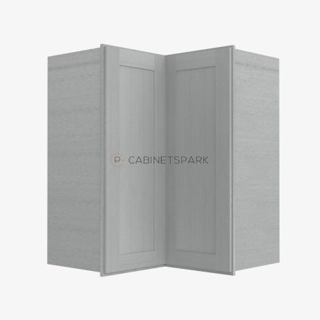 Forevermark AN-WSQ2430 Easy Reach Wall Corner Cabinet | Nova Light Grey Shaker