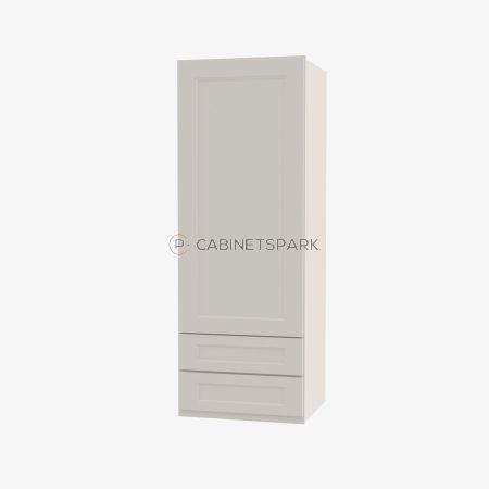 Forevermark TQ-W2D1848 Wall Cabinet With 2 Built-In Drawers | Townplace Crema